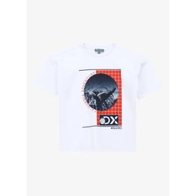 Discovery Expedition D4SB-TST3046 Beyaz Baskılı Erkek T-Shirt