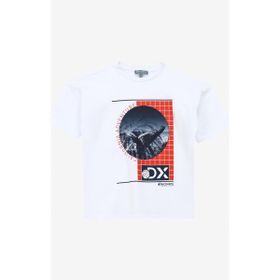 Discovery Expedition D4SB-TST3046 Beyaz Baskılı Erkek T-Shirt