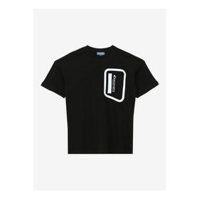 Discovery Expedition D4SB-TST3053 Siyah Erkek Çocuk Bisiklet Yaka Oversize Baskılı T-Shirt