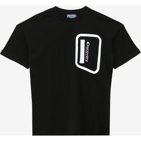 Discovery Expedition D4SB-TST3053 Siyah Erkek Çocuk Bisiklet Yaka Oversize Baskılı T-Shirt