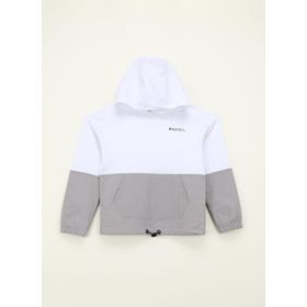 Discovery Expedition D4SG-SWT3086 Beyaz Blok Desenli Kadın Sweatshirt