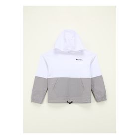 Discovery Expedition D4SG-SWT3086 Beyaz Blok Desenli Kadın Sweatshirt