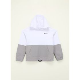 Discovery Expedition D4SG-SWT3086 Beyaz Blok Desenli Kadın Sweatshirt