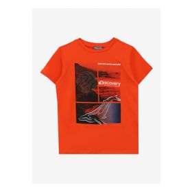 Discovery Expedition D4SG-TST3105 Turuncu Baskılı Kadın T-Shirt