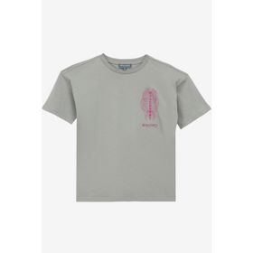 Discovery Expedition D4SG-TST3106 Gri Baskılı Kadın T-Shirt