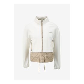 Discovery Expedition D4SL-SWT3028 Kırık Beyaz Kadın Dik Yaka Relaxed Baskılı Sweatmont