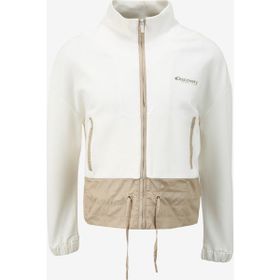 Discovery Expedition D4SL-SWT3028 Kırık Beyaz Kadın Dik Yaka Relaxed Baskılı Sweatmont