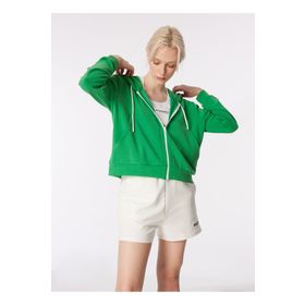 Discovery Expedition D4SL-SWT3029 Yeşil Kadın Kapüşon Yaka Relaxed Fit Sweatmont