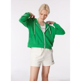 Discovery Expedition D4SL-SWT3029 Yeşil Kadın Kapüşon Yaka Relaxed Fit Sweatmont