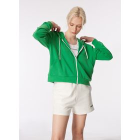 Discovery Expedition D4SL-SWT3029 Yeşil Kadın Kapüşon Yaka Relaxed Fit Sweatmont