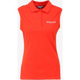 Discovery Expedition D4SL-TST3036 Nar Çiçeği Kadın Polo Yaka Basic Polo T-Shirt