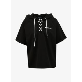 Discovery Expedition D4SL-TST3045 Siyah Kapüşon Yaka Kadın T-Shirt