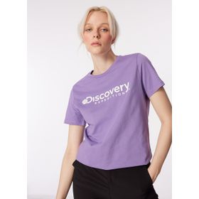 Discovery Expedition D4SL-TST3053 Lila Kadın T-Shirt