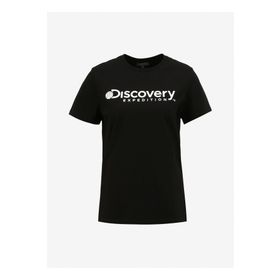 Discovery Expedition D4SL-TST3053 Siyah Kadın Bisiklet Yaka T-Shirt