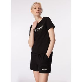 Discovery Expedition D4SL-TST3053 Siyah Kadın Bisiklet Yaka T-Shirt