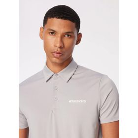 Discovery Expedition D4SM-TST3242 Gri Erkek Polo Yaka Basic Polo T-Shirt