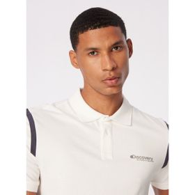 Discovery Expedition D4SM-TST3245 Beyaz Erkek Polo Yaka Basic Polo T-Shirt