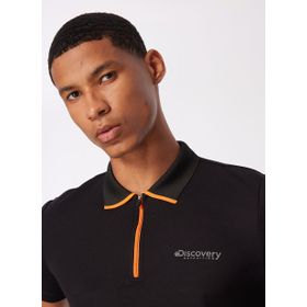 Discovery Expedition D4SM-TST3246 Siyah Erkek Basic UV Apreli Polo T-Shirt