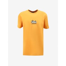 Discovery Expedition D4SM-TST3258 Turuncu Bisiklet Yaka Relaxed Fit Baskılı Erkek T-Shirt