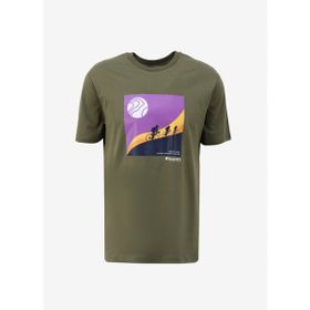 Discovery Expedition D4SM-TST3265 Haki Erkek Bisiklet Yaka Relaxed Baskılı T-Shirt