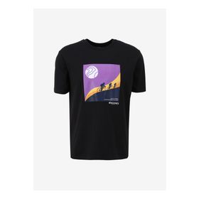 Discovery Expedition D4SM-TST3265 Siyah Erkek Bisiklet Yaka Relaxed Baskılı T-Shirt