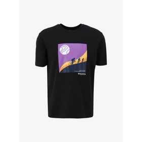 Discovery Expedition D4SM-TST3265 Siyah Erkek Bisiklet Yaka Relaxed Baskılı T-Shirt