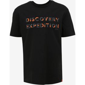 Discovery Expedition D4SM-TST3269 Siyah Bisiklet Yaka Relaxed Baskılı Erkek T-Shirt