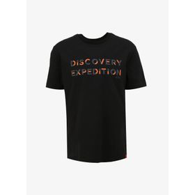 Discovery Expedition D4SM-TST3269 Siyah Bisiklet Yaka Relaxed Baskılı Erkek T-Shirt