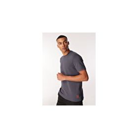 Discovery Expedition D4SM-TST3277 Antrasit Erkek Bisiklet Yaka Loose Fit T-Shirt
