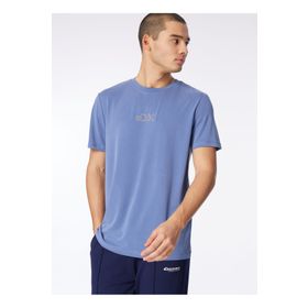 Discovery Expedition D4SM-TST3282 İndigo Erkek Bisiklet Yaka Relaxed Baskılı T-Shirt