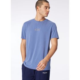 Discovery Expedition D4SM-TST3282 İndigo Erkek Bisiklet Yaka Relaxed Baskılı T-Shirt