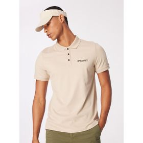 Discovery Expedition D4SM-TST3283 Bej Erkek Polo Yaka Basic Polo T-Shirt