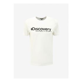 Discovery Expedition D4SM-TST3290 Beyaz Bisiklet Yaka Erkek T-Shirt