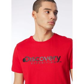 Discovery Expedition D4SM-TST3290 Kırmızı Bisiklet Yaka Erkek T-Shirt