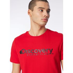 Discovery Expedition D4SM-TST3290 Kırmızı Bisiklet Yaka Erkek T-Shirt