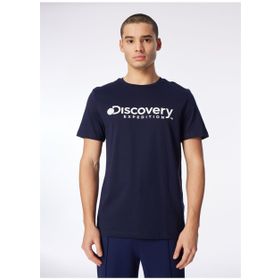 Discovery Expedition D4SM-TST3290 Lacivert Bisiklet Yaka Erkek T-Shirt