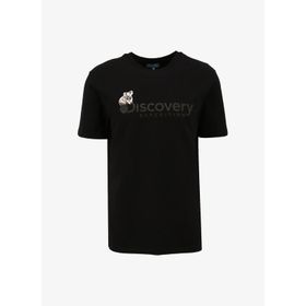 Discovery Expedition D4SM-TST3302 Siyah Erkek Bisiklet Yaka Basic Baskılı T-Shirt