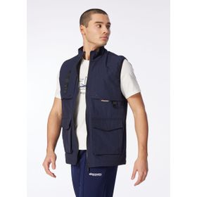 Discovery Expedition D4SM-YLK3227 Lacivert Erkek Dik Yaka Basic Su İtici Yelek