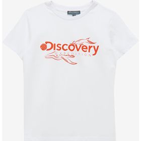 Discovery Expedition D4SU-TST 3301 Kırık Beyaz Baskılı Unisex T-Shirt