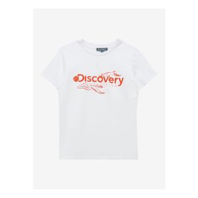 Discovery Expedition D4SU-TST 3301 Kırık Beyaz Baskılı Unisex T-Shirt