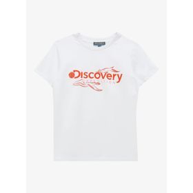 Discovery Expedition D4SU-TST 3301 Kırık Beyaz Baskılı Unisex T-Shirt