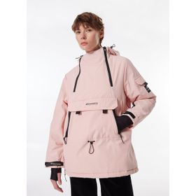 Discovery Expedition D4WL-MNT3012 Açık Pembe Kadın Kapüşon Standart Düz Kayak Montu