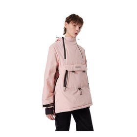 Discovery Expedition D4WL-MNT3012 Açık Pembe Kadın Kapüşon Standart Düz Kayak Montu