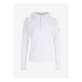 Discovery Expedition D4WL-SWT3006 Kırık Beyaz Kapüşon Relaxed Düz Kadın Sweatshirt
