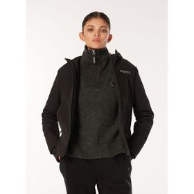 Discovery Expedition D4WL-SWT3037 Kapüşon Relaxed Baskılı Siyah Kadın Sweatmont