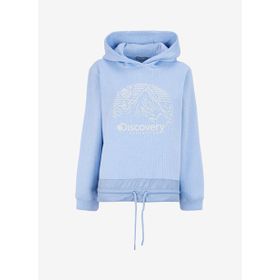 Discovery Expedition D4WL-SWT3050 Mavi Kadın Kapüşon Relaxed Baskılı Sweatshirt