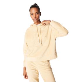 Discovery Expedition D4WL-SWT3084 Bej Kadın Kapüşon Loose Fit Nakışlı Sweatshirt