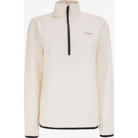 Discovery Expedition D4WL-SWT3929 Beyaz Kadın Dik Basic Düz Polar Sweatshirt