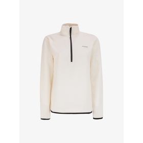 Discovery Expedition D4WL-SWT3929 Beyaz Kadın Dik Basic Düz Polar Sweatshirt