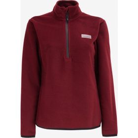 Discovery Expedition D4WL-SWT3929 Bordo Kadın Dik Basic Düz Polar Sweatshirt